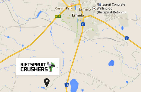 Rietspruit Crushers Location Map